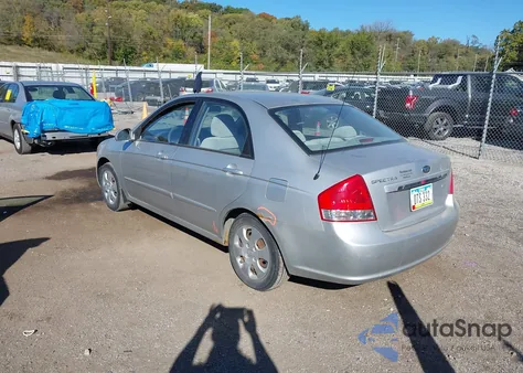 2008 Kia Spectra Ex from USA, damaged, VIN KNAFE121685548684
